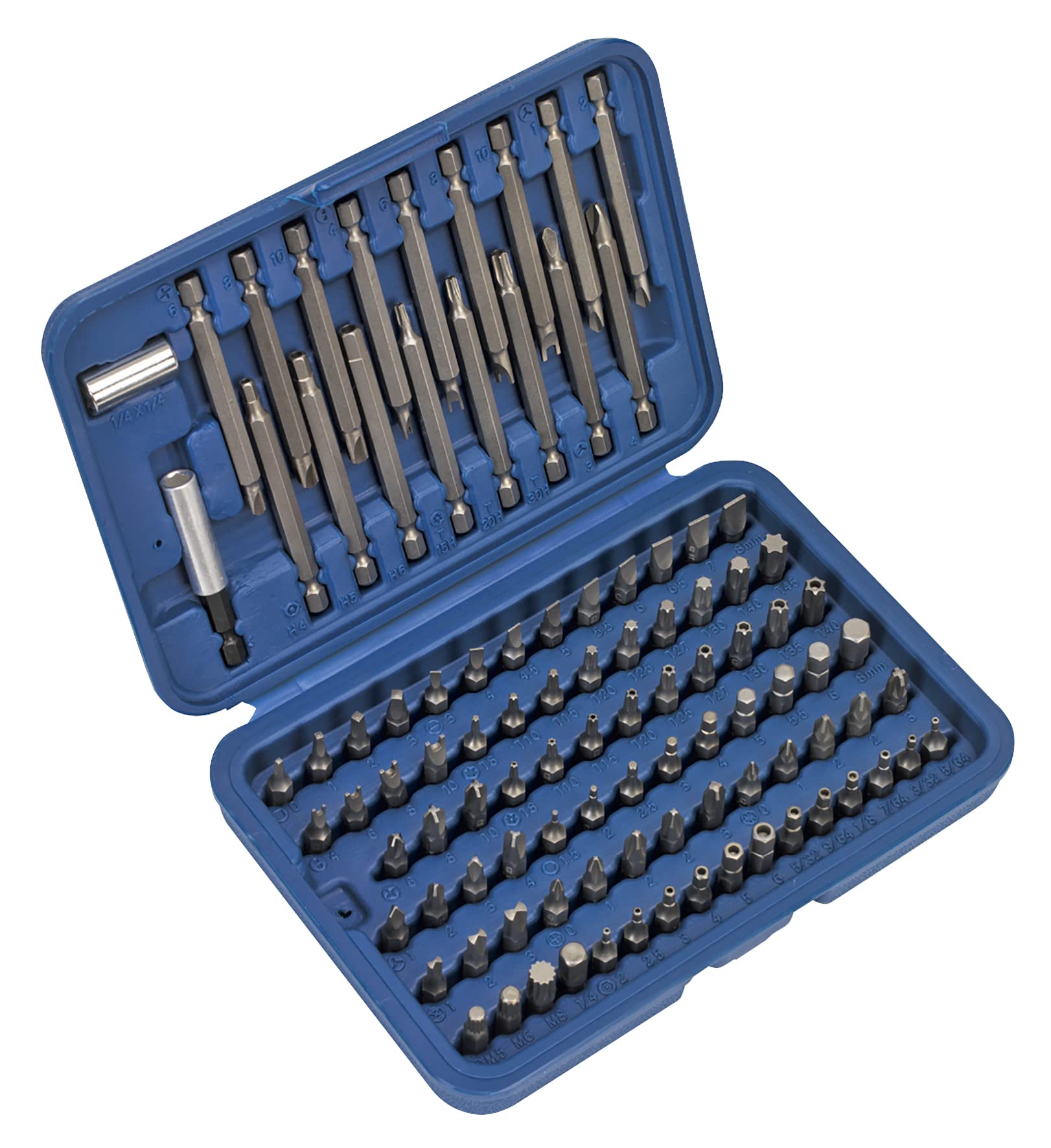 Sealey Ak2099 Power Tool/Security Bit Set 99Pc Long and Short