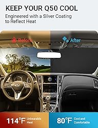 Proadsy 2024 Upgrade Front Windshield Sun Shade