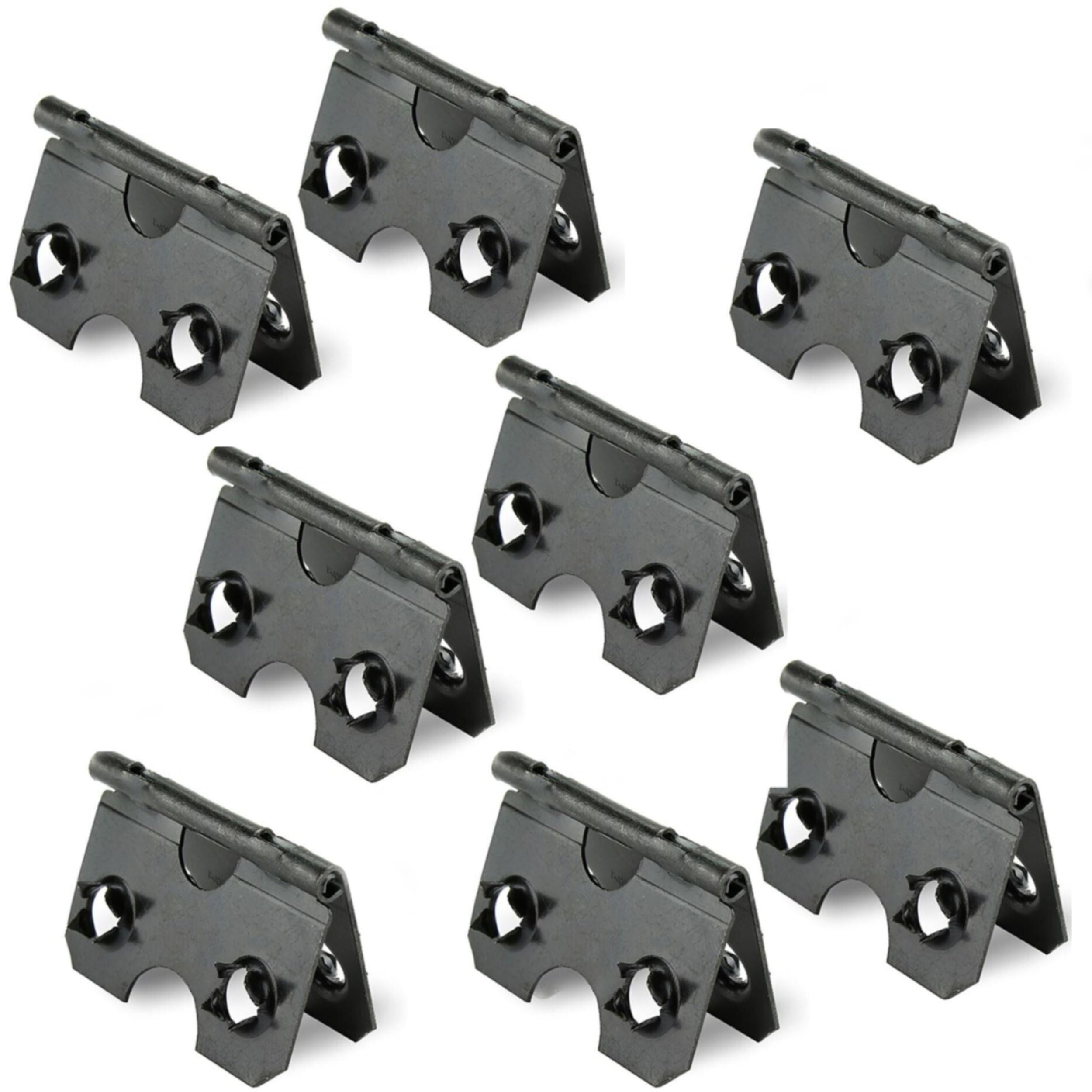 38mm Black Easel Strut Hinges for Picture Frames – 10 Pack Self Fix Press-Fit Frame Hinges for Easel Back Photo Frame Stands MDF Hardboard Backing
