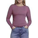 Eddie Bauer Womens Long Sleeve Clasic Fit Cotton Blend Crewneck Tee Top