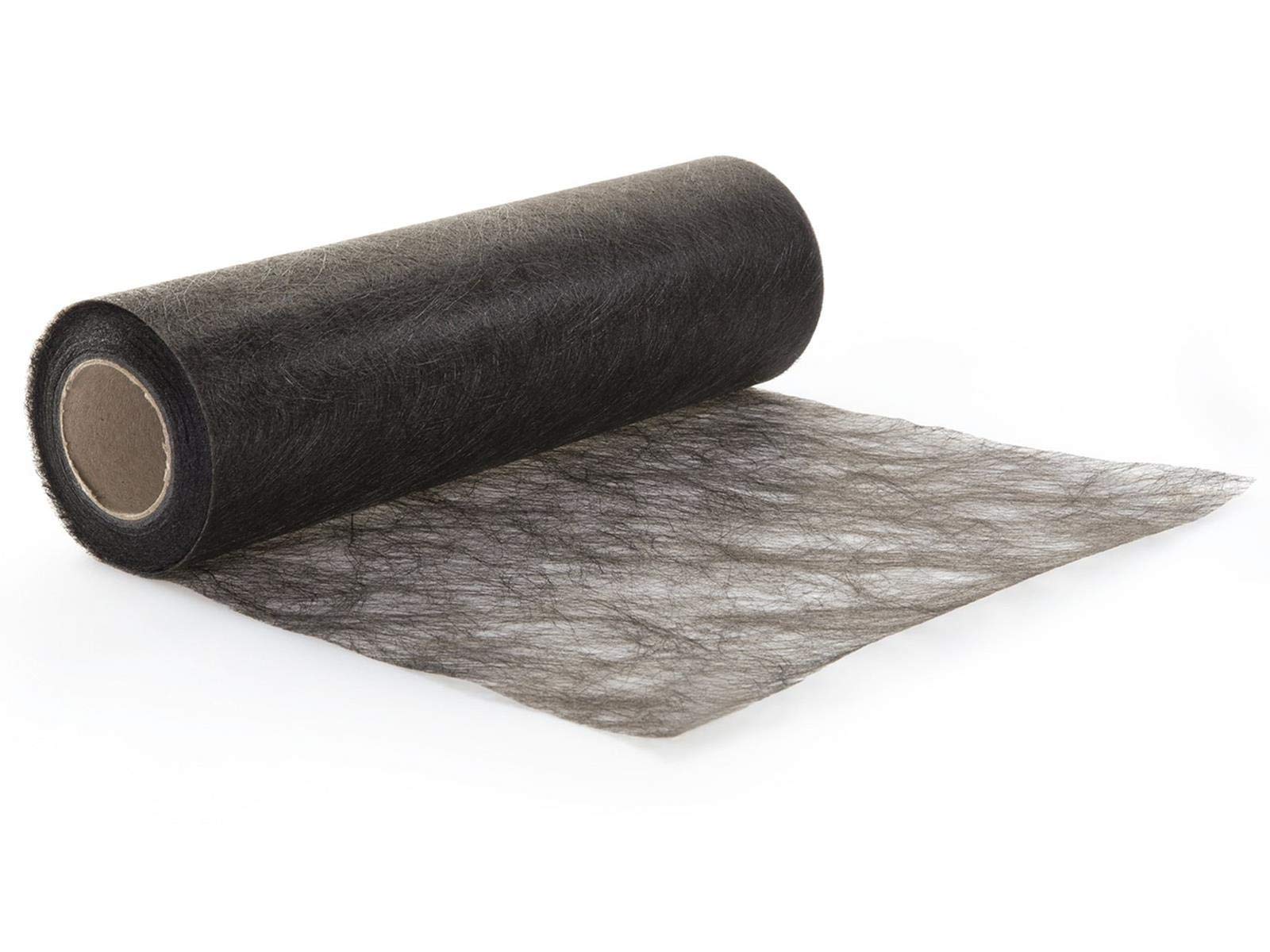 Protinam Table Runner, Microfibre, 1101 Black, 5m