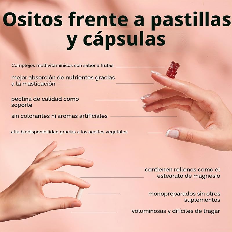 - Ah-mazing Hair Vitamin Biotina para cabello fuerte 45 ositos gomosos sin azúcar - 987492752 — foto 5 de 6