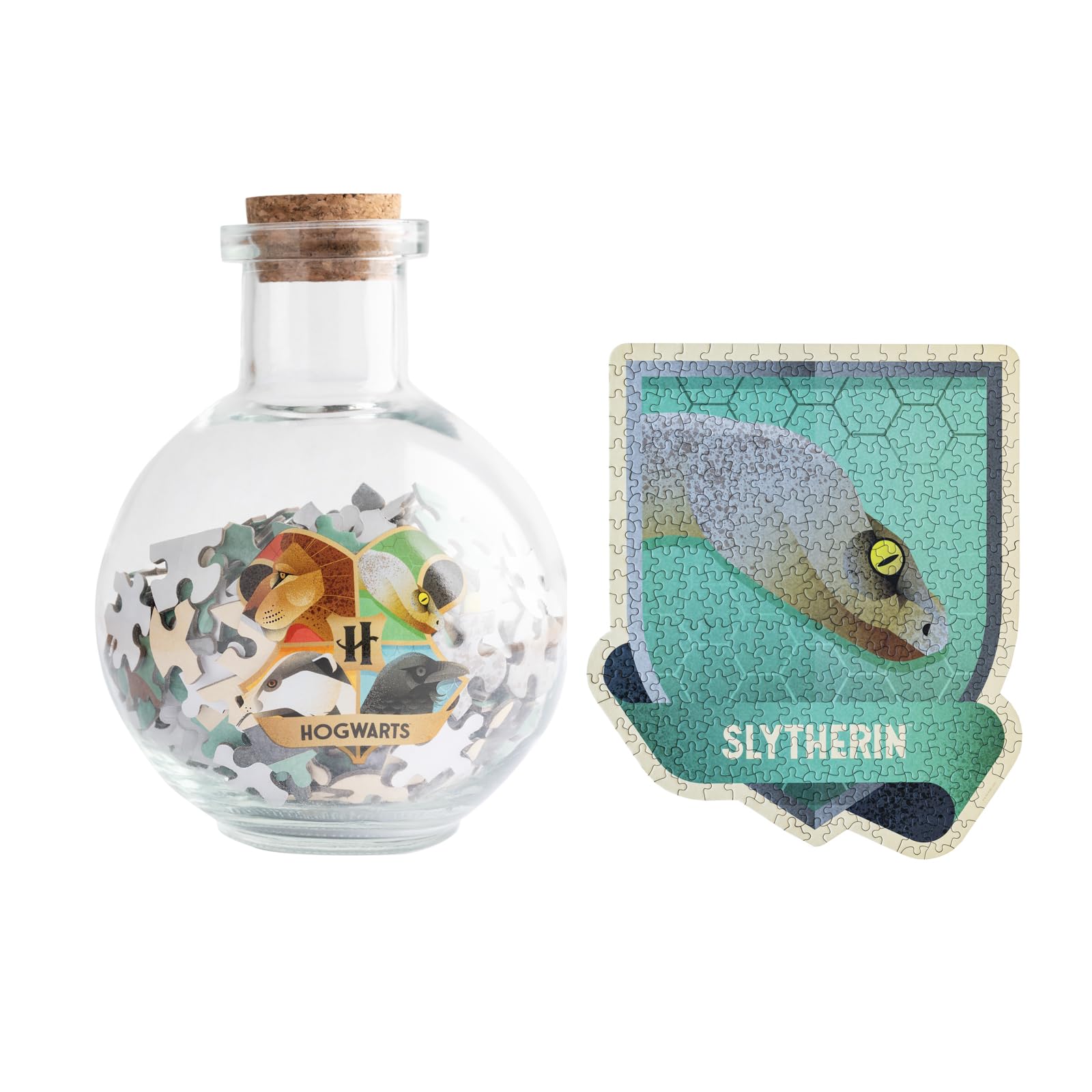 Grupo Erik Harry Potter Puzzle - Harry Potter Gifts For Girls & For Boys | 322 Piece Jigsaw Puzzle & Potion Bottle | Slytherin Gifts Under 15 pounds, Home Decor