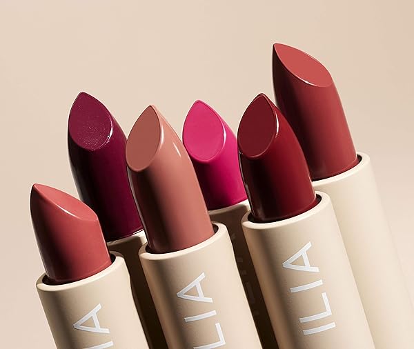 ILIA – COLOR BLOCK LIPSTICK | NON-TOXIC, VEGAN, CRUELTY-FREE, HYDRATING + LONG LASTING, NO BUDGE COLOR WITH FULL COVERAGE (FLAME (FIRE RED WITH WARM UNDERTONES), 0.14 OZ | 4 G)