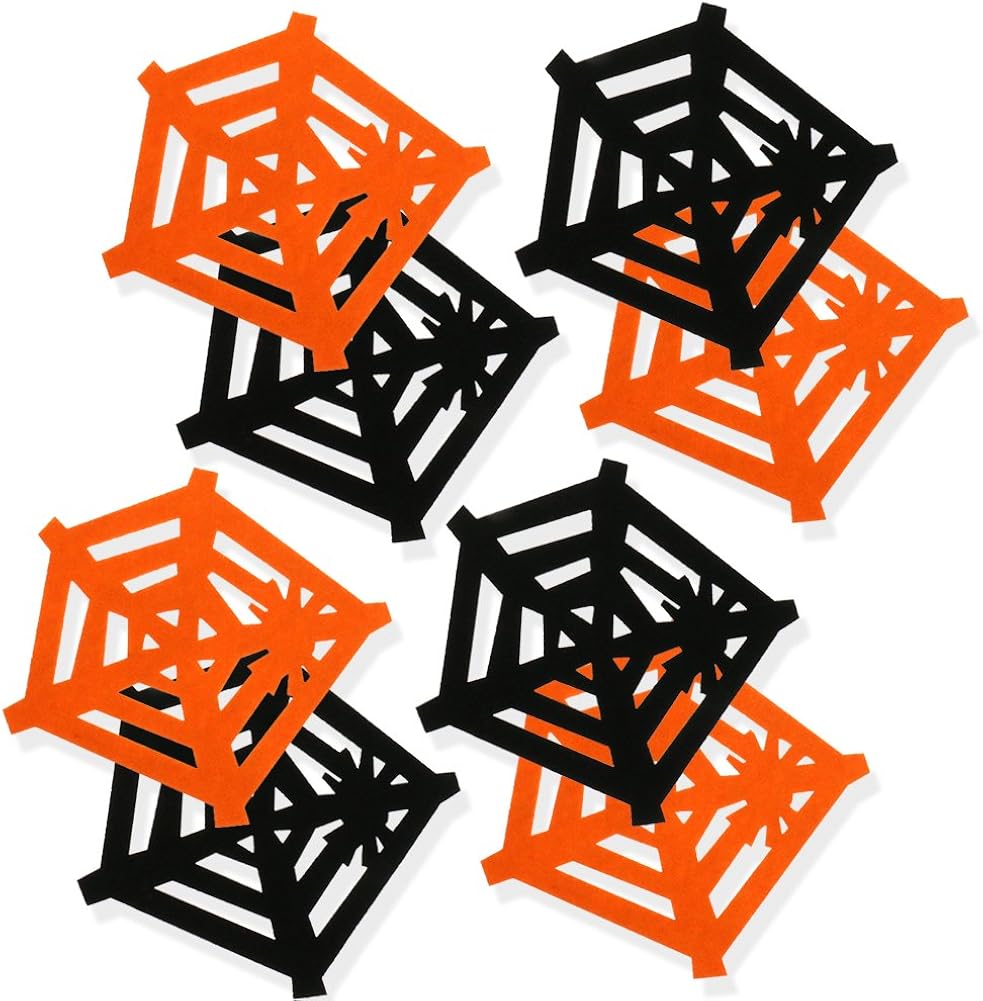 Halloween Coasters for Drinks Funny Absorbent Felt Cup