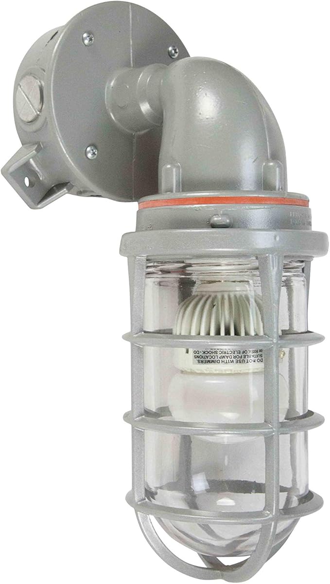 Amazon 13w 防爆ledライト C1d2 アルミボディ Nema 4 ワイヤーガード Larson Electronics Led 電球