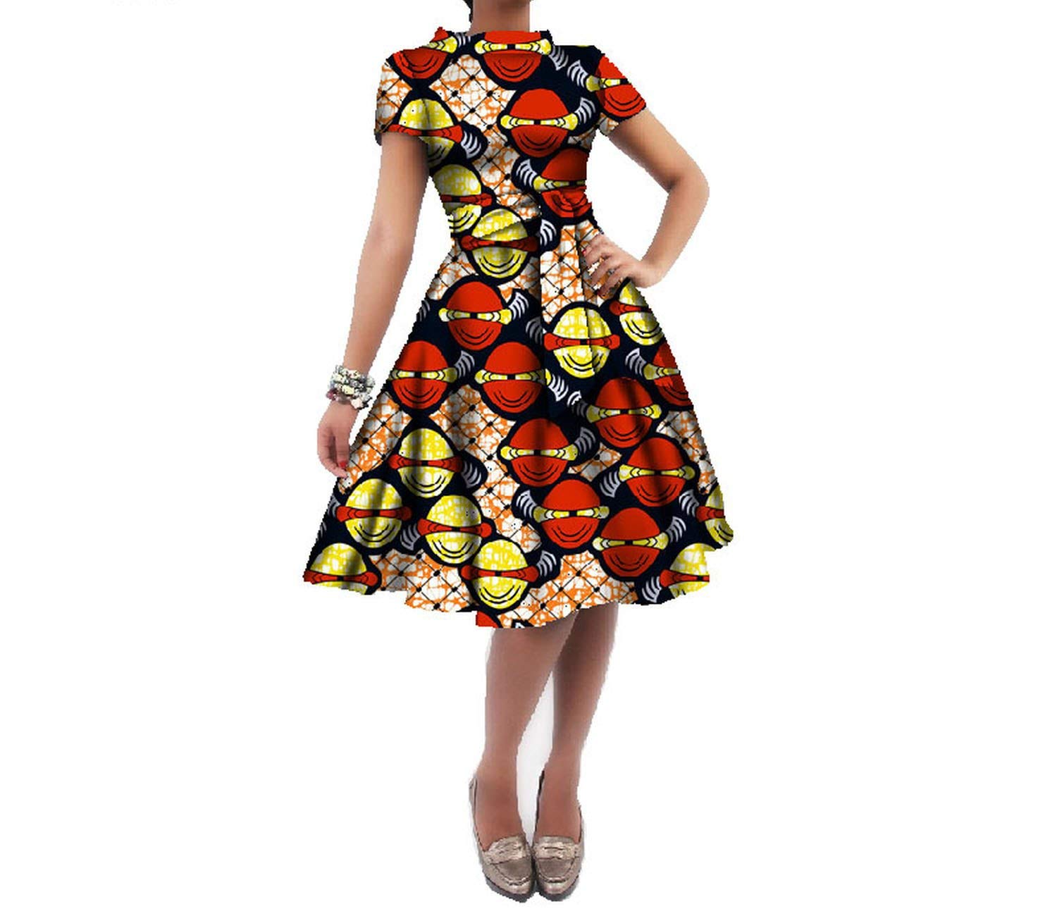 african wax print dress