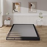 Tyndall King Box Spring, 5 Inch Box Springs King Size Bed Base, Heavy Duty Mattress Foundation with Fabric Cover, Easy Assembly, Quiet Noise Free, Non Slip, Black