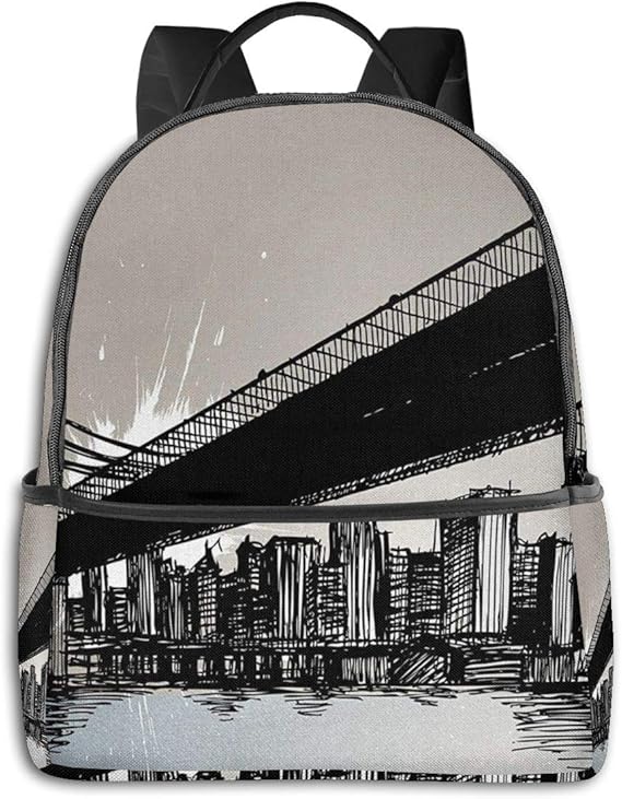 Amazon Co Jp バックパック メンズ レディース ビジネス おしゃれ 高校生 通勤 大容量 多機能 盗難防止 防水 通学 旅行鞄 ニューヨーク3 服 ファッション小物