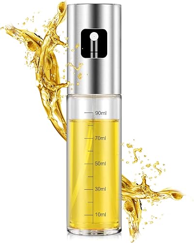 PORTENTUM Premium Oil Sprayer 100ml Glass Leakproof for Kitchen Air Fryer