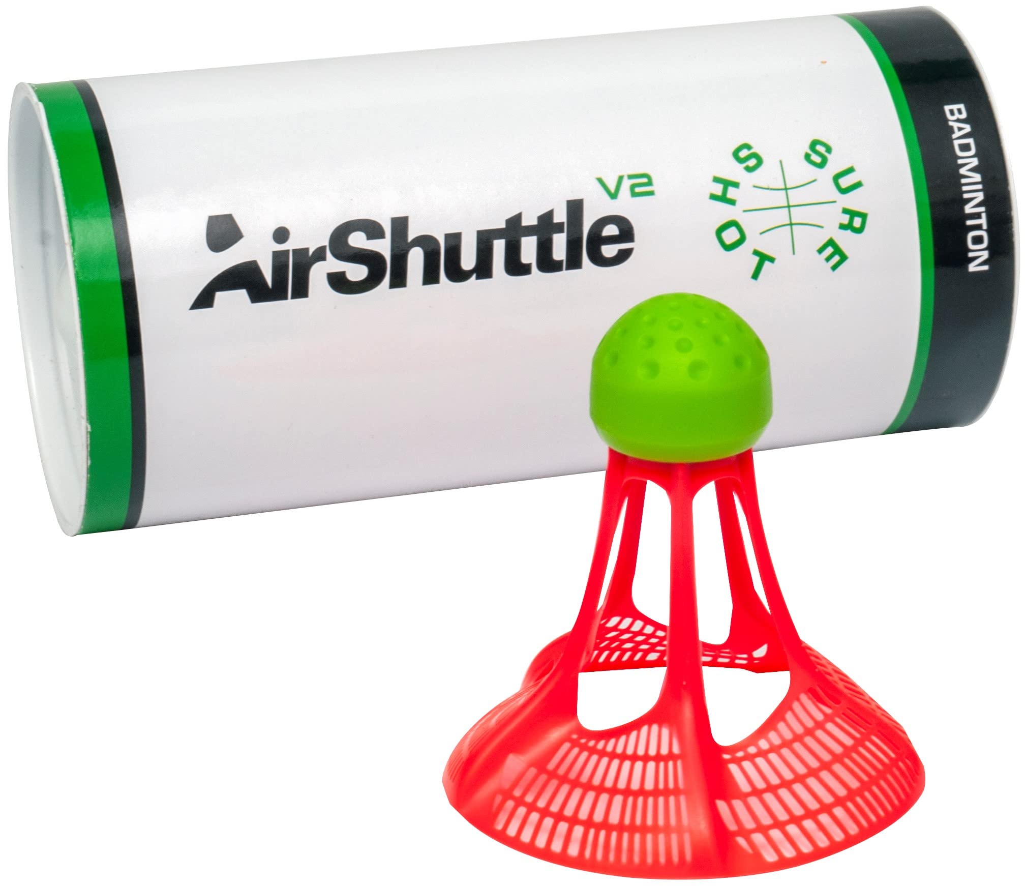 Sure Shot Unisex - Sure Shot Air Badminton Shuttle V2 Pack of 3, Red, One Size UK