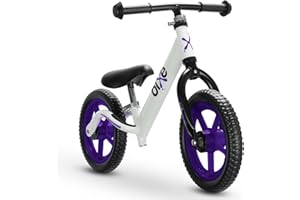 BIXE Purple (4LBS) Aluminum Balance Bike for Kids and Toddlers - 12" No Pedal Sport Training Bicycle for Children Ages 3,4,5,6.