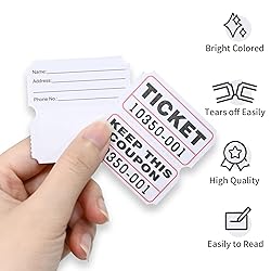 L LIKED 2000 Raffle Tickets 50/50 Raffle ticket 2