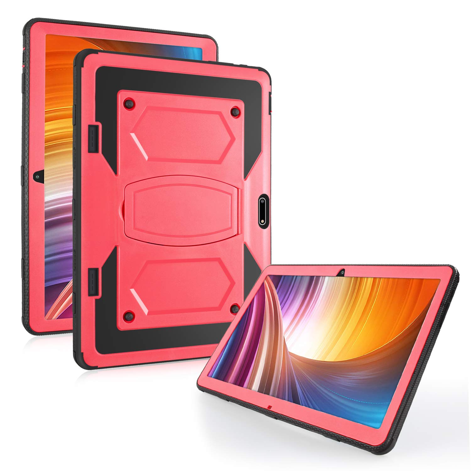 Mignova for Dragon Touch Max 10 Plus Case,Veidoo T10/T20 Tablet case,Meize K105/K106/K10110 inch case,FLYING TECH 10 inch case,Victbing 10 inch case,Lectrus 10 inch case,FEONAL 10 inch case(Red)