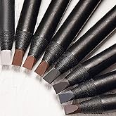 6pcs Waterproof Pre-Draw Mapping Pencils Peel off Eyebrow Pencil Hard Permanent Makeup Eyebrow Pencil (#04 Gray)
