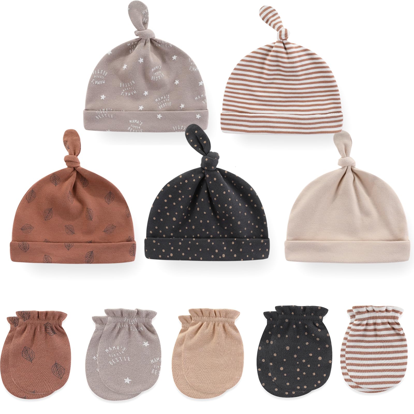 Ruliby New Born Clothes Cotton Layette Gift Set Unisex Baby Outfit and Accessories Newborn Essentials Must Haves