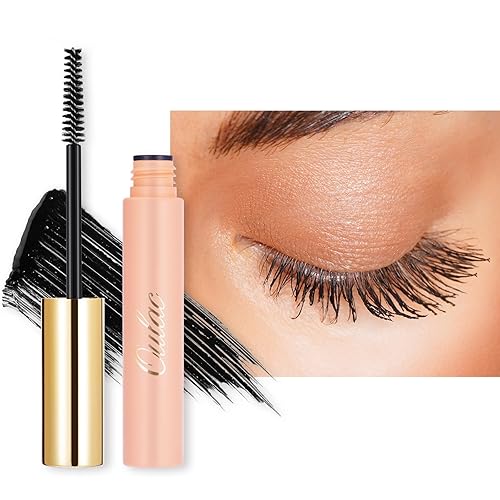 Oulac Mascara Waterproof Black, Mascara Black Volume and Length, Suitable for Sensitive Eyes Formula, Flake-Free, No Clumping, Vegan & Clean Beauty Formula 8.5g