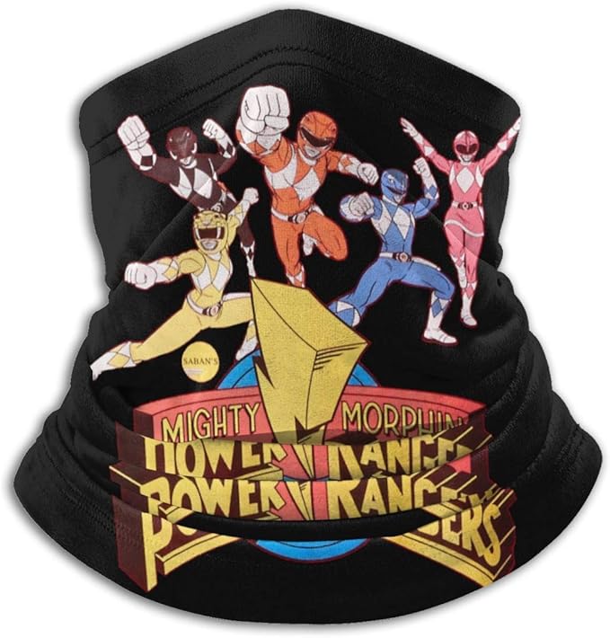 Power Rangers Unisex Microfiber Neck Warmer Neck Gaiter Face Mask