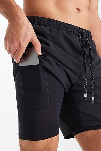 Fabletics Men's The One Short (Lined), Training, Swimming