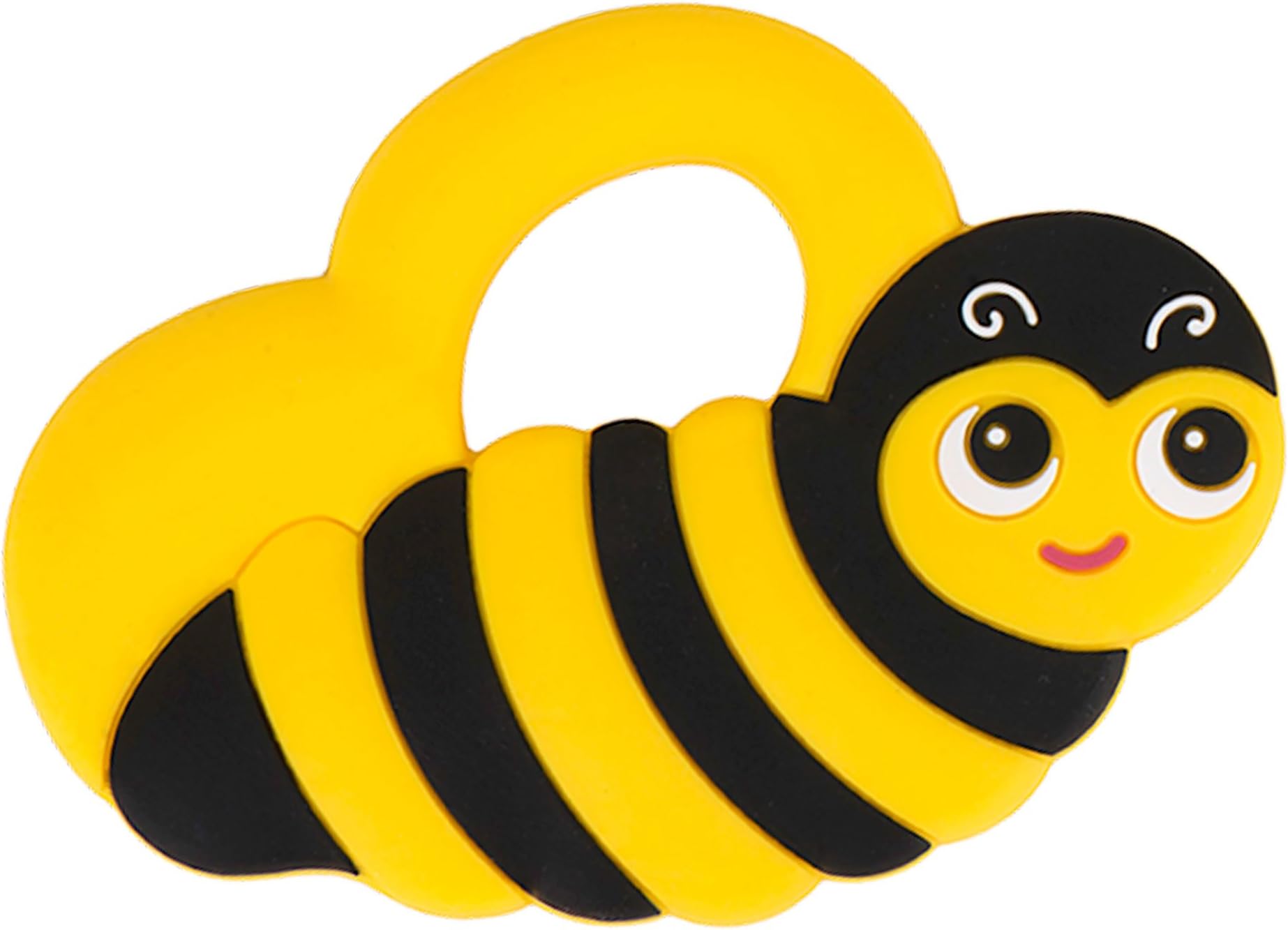 Silli Chews Bee Teething Toy - Baby Multi-Textured, Soft & Soothing, Easy-Hold, Silicone Teether Toys - BPA Free, Freezer & Dishwasher Safe