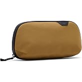 Peak Design Small Tech Pouch, Coyote, Ocean Edition, Electronics Organizer for Travel or Everyday Carry, Origami-Style Storage, Cable Pass-Through, Weatherproof, Gear Carry Bag for Men and Women