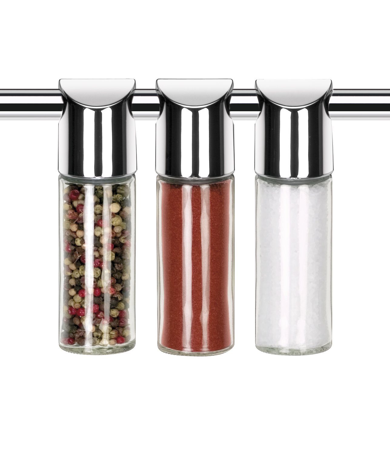 Tescoma Suspendable Spice Jars Pcs 3 Monti, Assorted, 12.5 x 4.4 x 19.5 cm