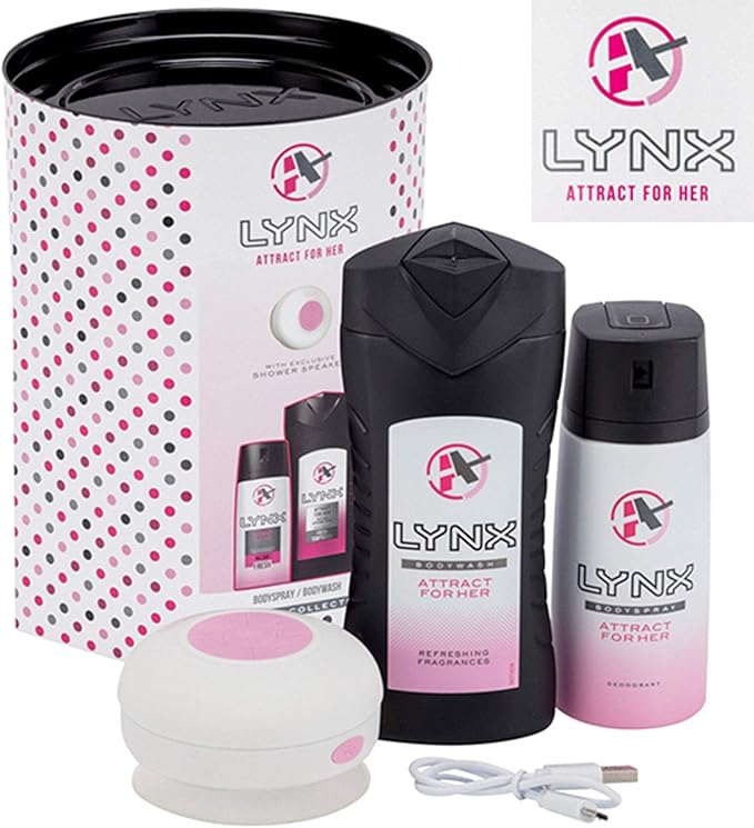 Lynx Attract For Her Duo + Shower Speaker Gift Set Amazon.co.uk Beauty