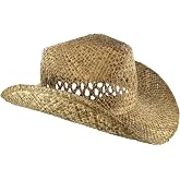 Hobby Lobby Tan Cowboy Hat, Woven Natural Tan, Ventilated Crown Design