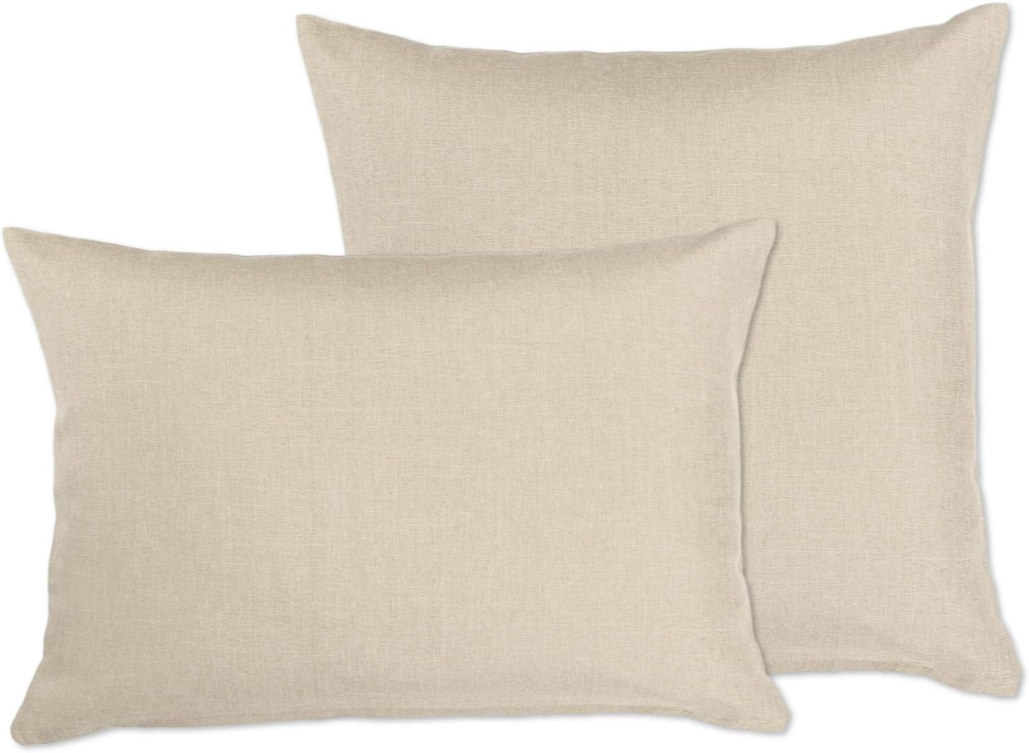 BEAUTEX Kissenhüllen Leinen Optik Kissen Classic, Kissen Kissenbezug ...