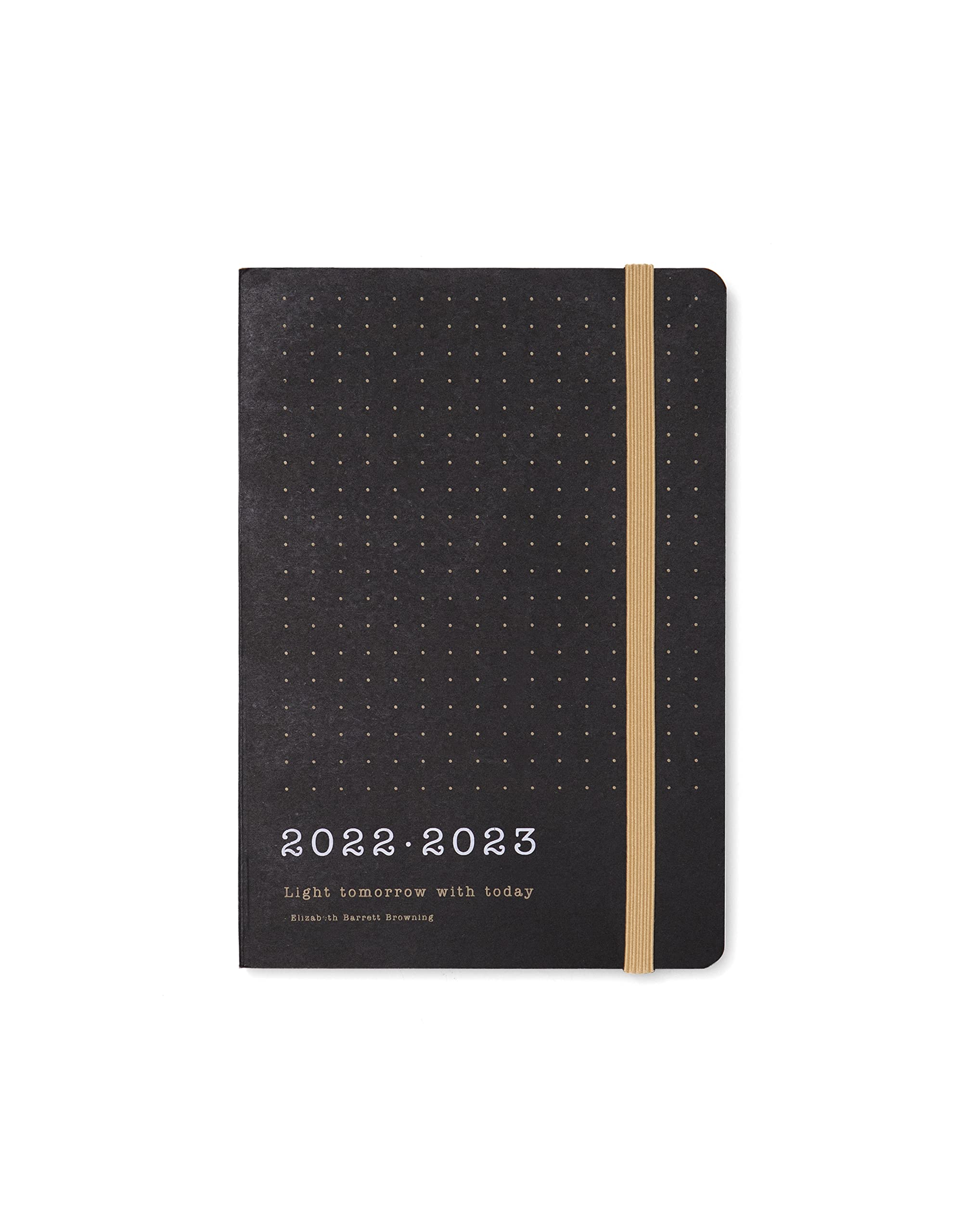 Letts A6 Eco Writers Quotes Day to a Page with appointments 22.23 Academic Diary - Black Kraft