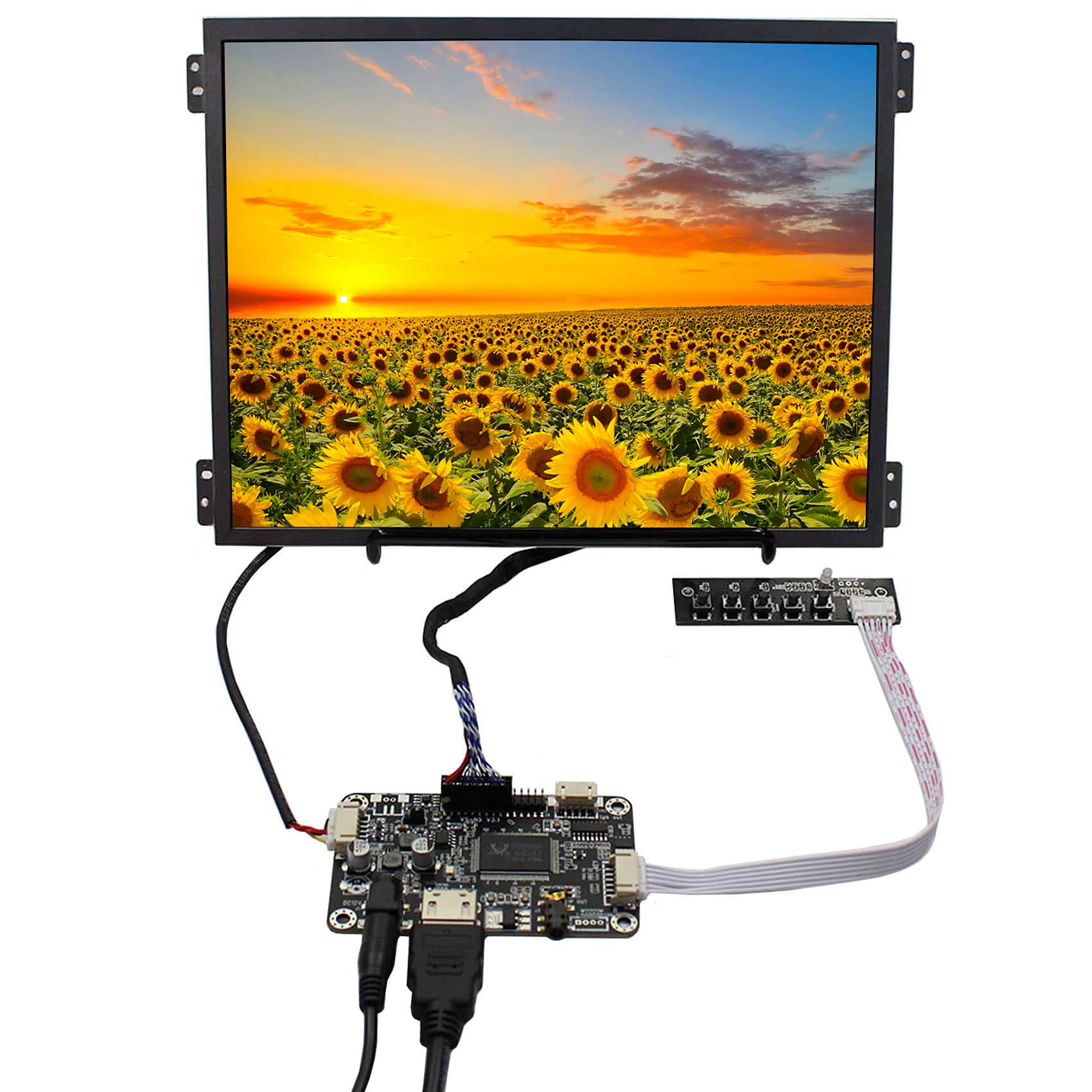 VSDISPLAY 10.4" 10.4inch VS104T-004A 1024x768 600nit IPS Screen with LCD Controller Board,Replacement for G104XVN01.0/G104X1-L03