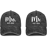 Mrs Bride Hat Bridal Shower Gifts Wedding Mr Couple Gift Cap Black