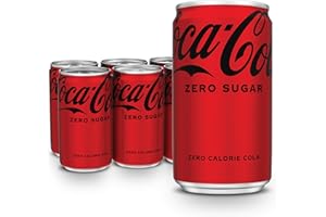 Coke Zero Sugar Mini-Can 7.5 fl oz, 6 Pack (Package May Vary)