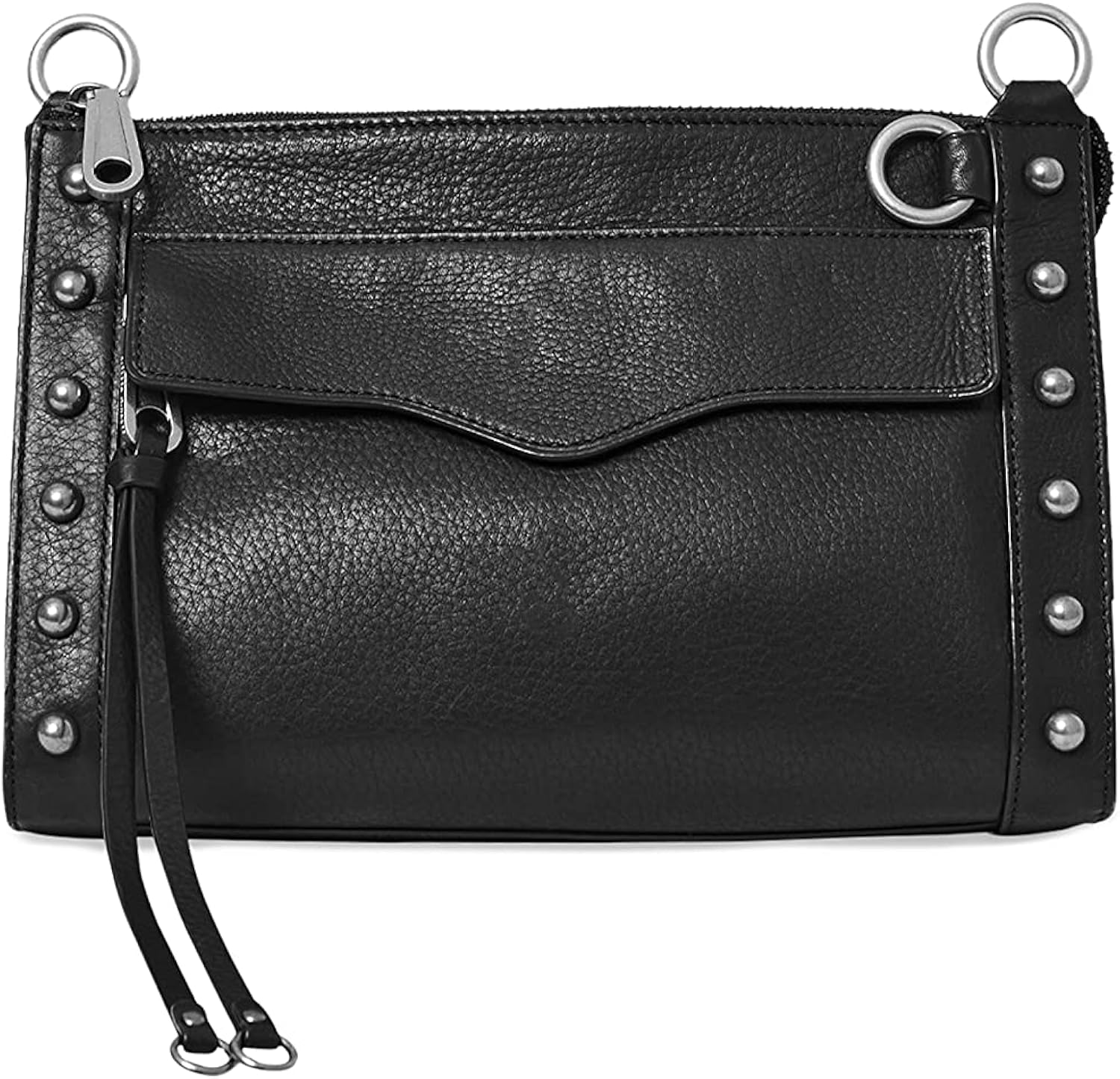 Rebecca Minkoff Women's MAB CROSSBODY W/STUDS Satchel Bag, Black, One
