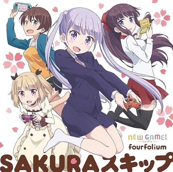 Tvアニメ New Game オープニングテーマ Sakuraスキップ Fourfolium 高田憂希 山口愛 戸田めぐみ 竹尾歩美 アニメ ミュージック Amazon Tvアニメ New Game オープニングテーマ Sakuraスキップ Fourfolium 高田憂希 山口愛 戸田めぐみ 竹尾歩美 アニメ ミュージック Amazon