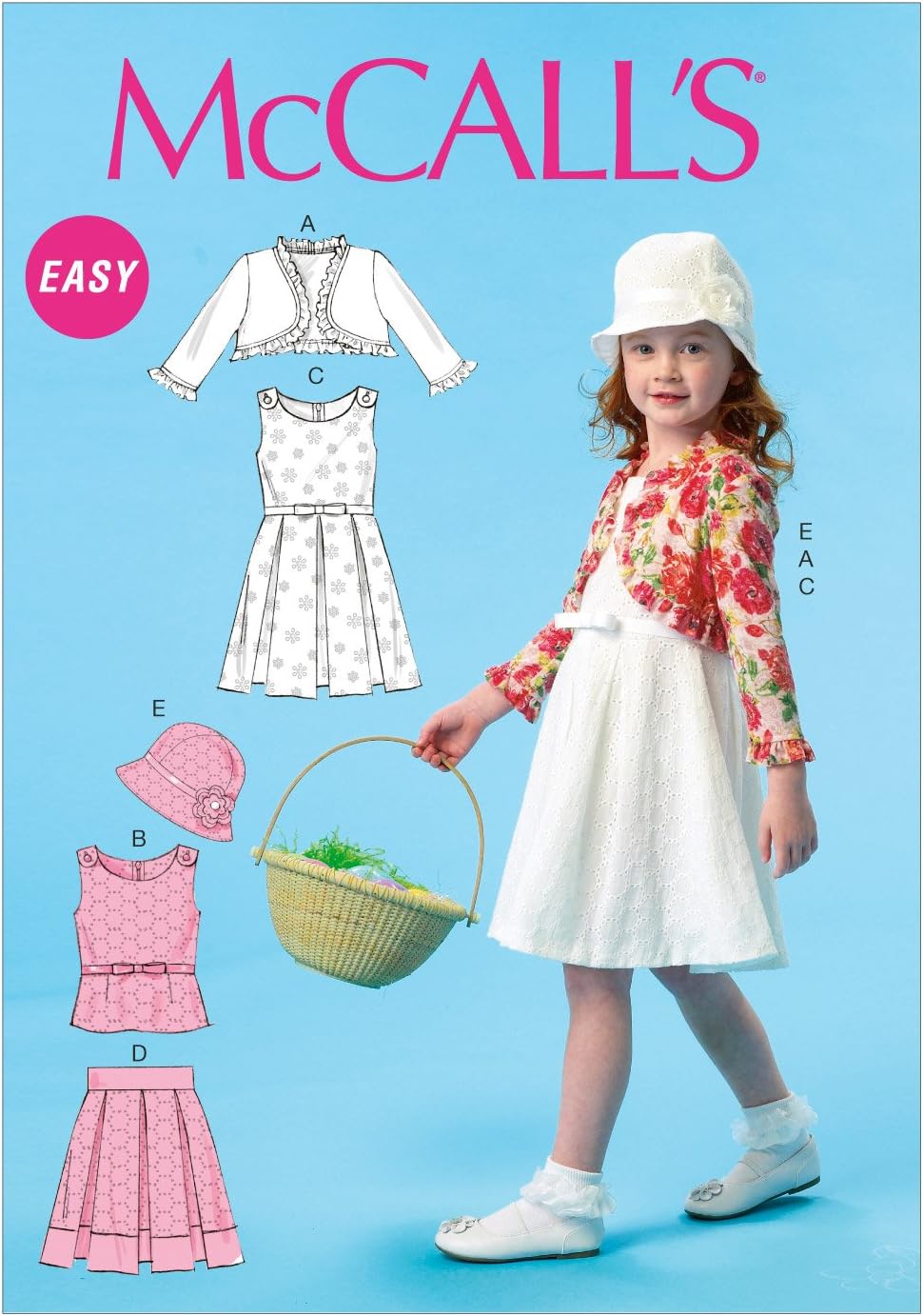 The McCall Pattern Company M6914 CL Child Only Sewing Patterns, Multi-Colour