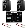 M-Audio AIR 192|4 USB Audio Interface and Monitor Bundle