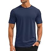 MAGCOMSEN Men's Short Sleeve UPF 50+ T-Shirt Swim Quick Dry Rash Guard Athletic Surf Shirts Performance Water Shirts