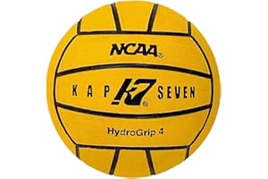 KAP K7 SEVEN KAP7 Size 4 HydroGrip Water Polo Ball (NCAA and NFHS Official), Yellow