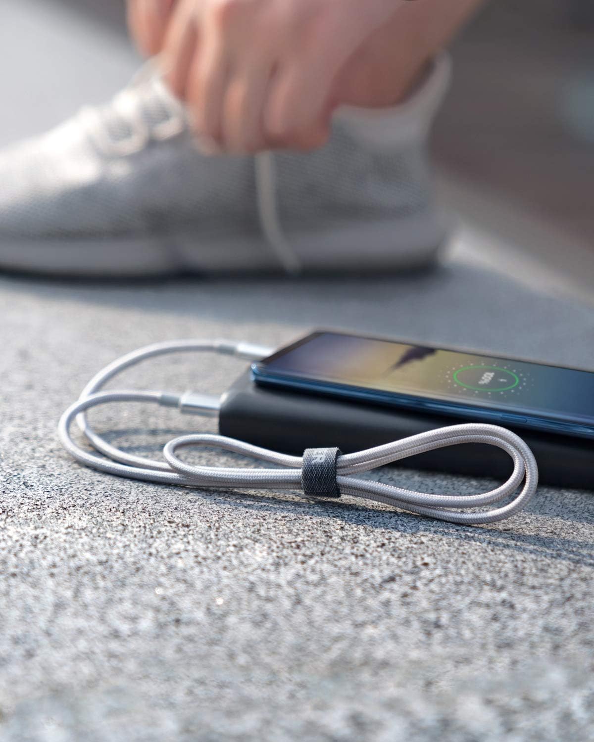 USB Type C Cable, Anker [2-Pack 3ft] Premium Nylon USB-C to USB-A Fast Charging Type C Cable, for Samsung Galaxy S10 / S9 / S8 / Note 8, LG V20 / G5 / G6 and More(Silver)