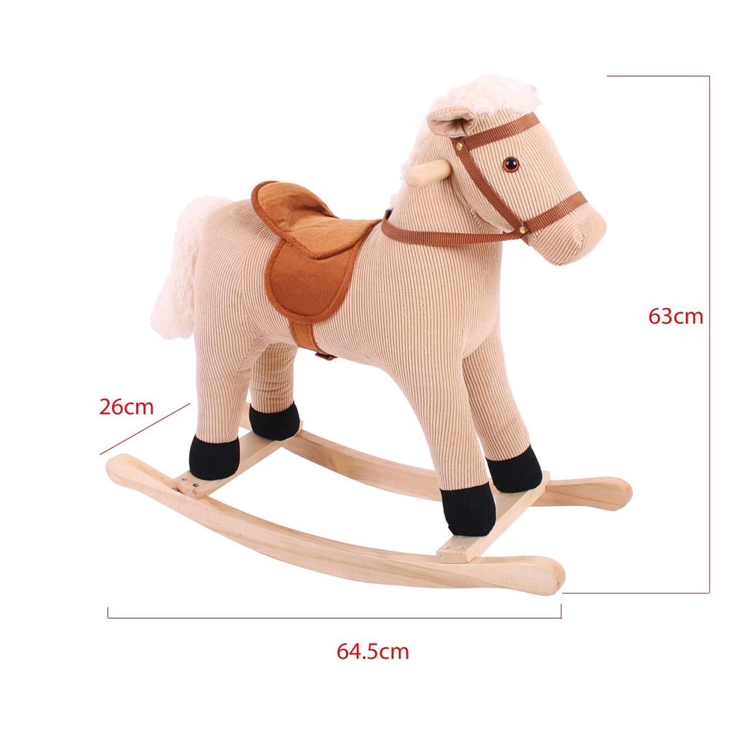 floral rocking horse