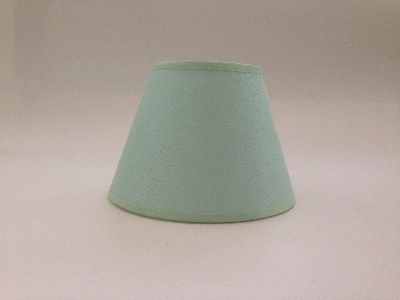 Small Light Green Candle Clip On Lampshade Ceiling Chandelier Wall Light Lamp Shade Handmade Cotton Fabric …