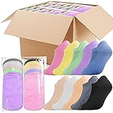 Sophproton 200 Pairs Non-Slip Yoga Socks Ballet Pilates Grip Socks for Women Dance Socks with Toe Grips Breathable Bulk Pack for Studio, Gym, Barre Workout