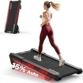 Jogwell Walking Pad with 15% Auto Incline, Full-Deck Design | Under Desk Treadmill for Home Office, Vertical Storage, 4-Wheel Mobility, 3.0HP Brushless, 350 lb Capacity