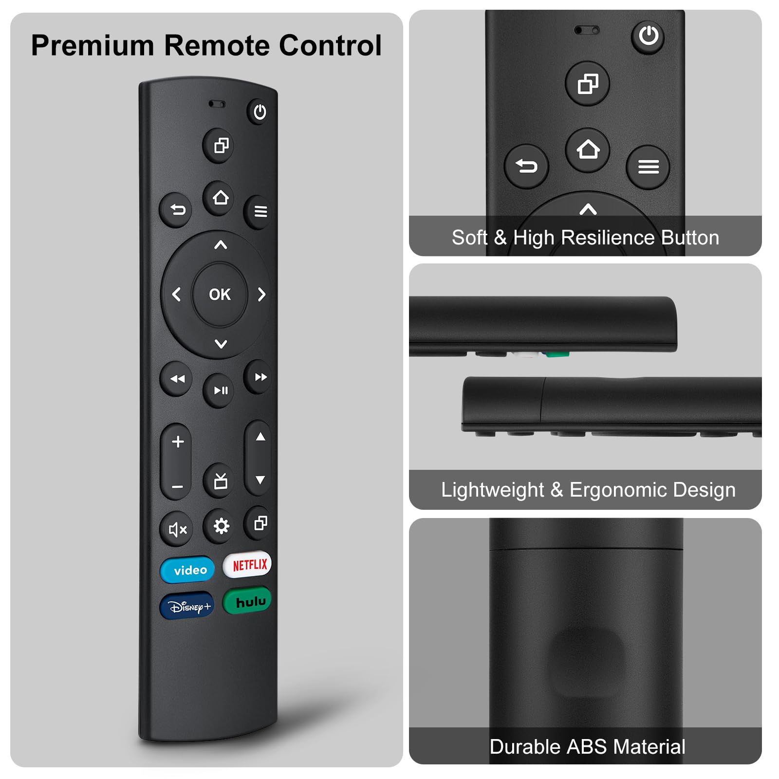 Replacement-Remote for All Insignia-Toshiba-Pioneer-Smart-TVs