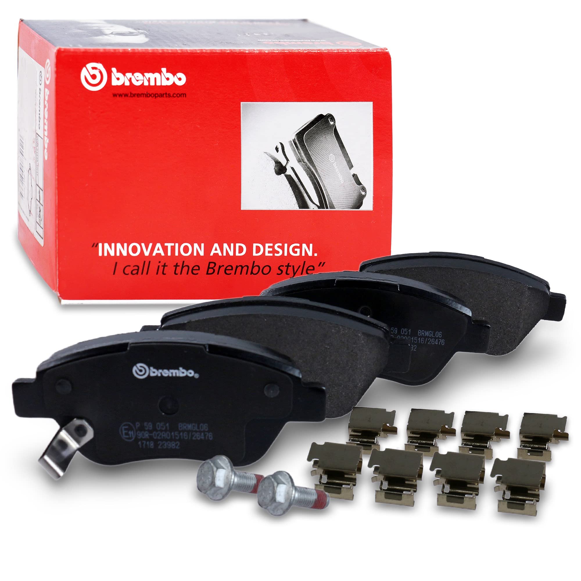 Brembo P59051 Front Disc Brake Pad - Set of 4