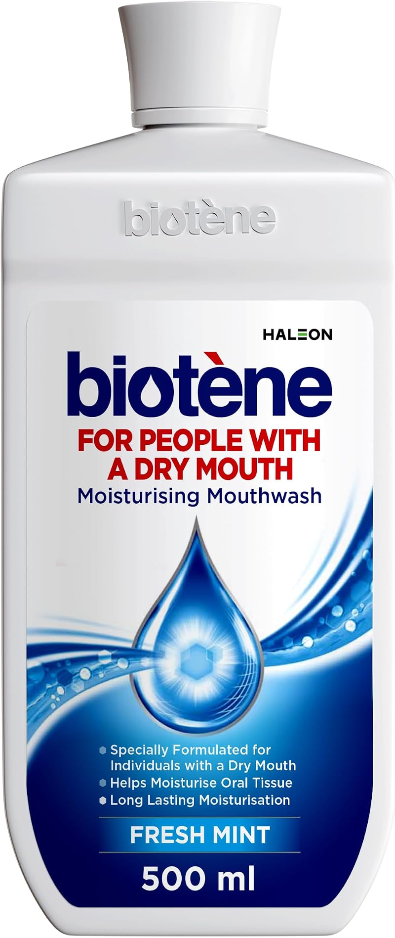 Biotène Dry Mouth Mouthwash 500 ml Alcohol Free Moisturising HALEON