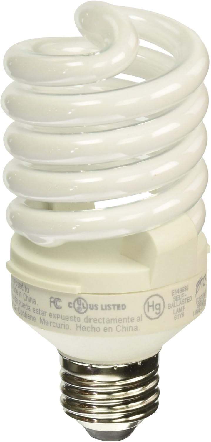 TCP 4T22335k CFL Pro A Lamp 100 Watt Equivalent (23W) Bright White