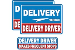 HOZODUSI Flex Delivery Driver Car Magnet, Delivery Magnetic Car Door and Bumper Sign, High Reflective, Stronger Magnetic, Eye-Catching Design for Delivery