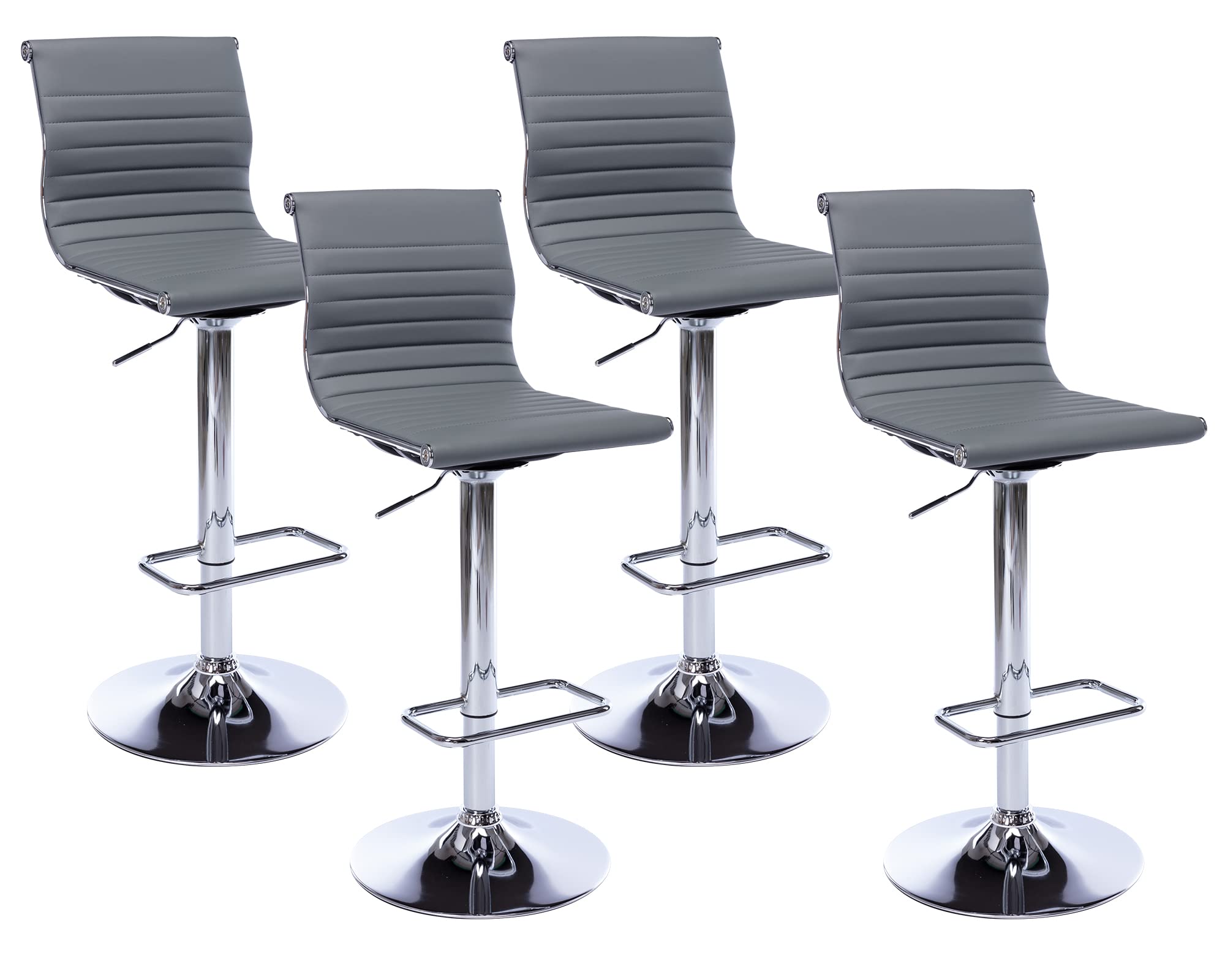 DM Furniture Swivel Bar Stools with Back Set of 4